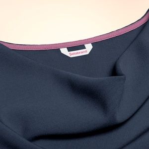 Betabrand Age-Defier Blouse Navy